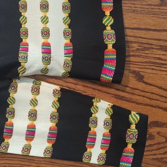 Adrianne Papell 100% silk patterned blazer pink/white/black gold buttons Sz 8 - Picture 7 of 10